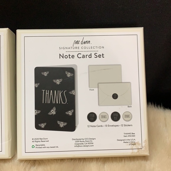 Rae Dunn Signature Thank You Cards 2 Sets - Picture 3 of 16